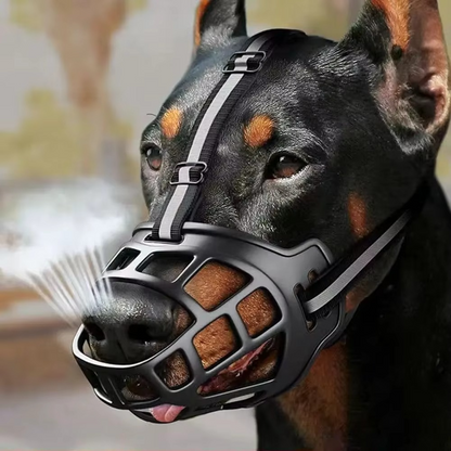 Reflective Breathable Dog Muzzle Adjustable Water Friendly Pet Muzzle