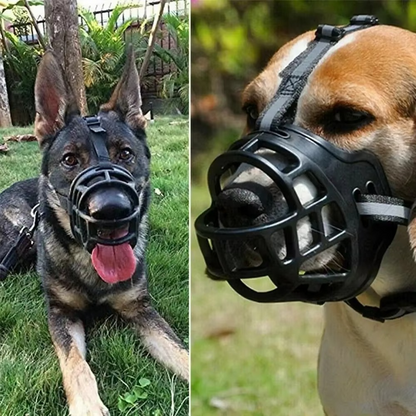 Reflective Breathable Dog Muzzle Adjustable Water Friendly Pet Muzzle
