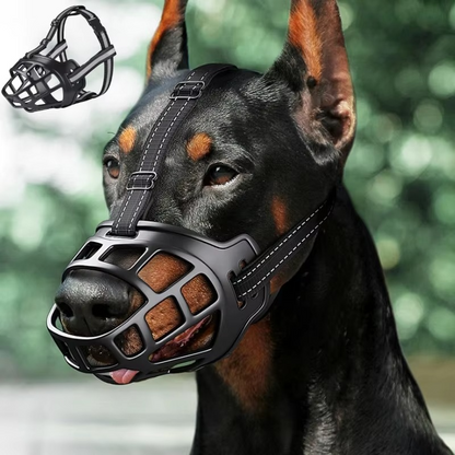 Reflective Breathable Dog Muzzle Adjustable Water Friendly Pet Muzzle