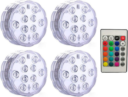 Remote Control Waterproof LED Pool Light with Magnetic Mount