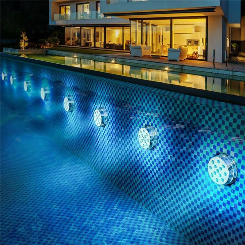 Remote Control Waterproof LED Pool Light with Magnetic Mount