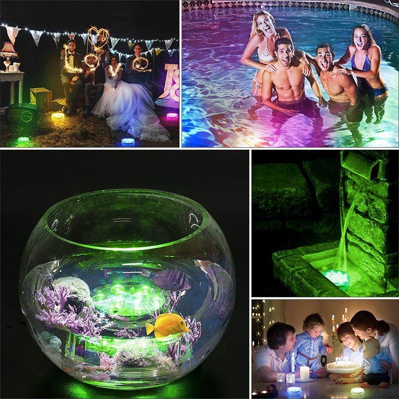 Remote Control Waterproof LED Pool Light with Magnetic Mount