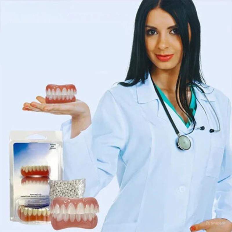 Removable Cosmetic Denture Teeth Set for Smile Enhancement