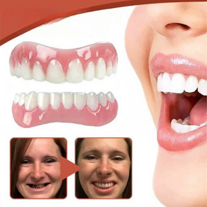 Removable Cosmetic Denture Teeth Set for Smile Enhancement