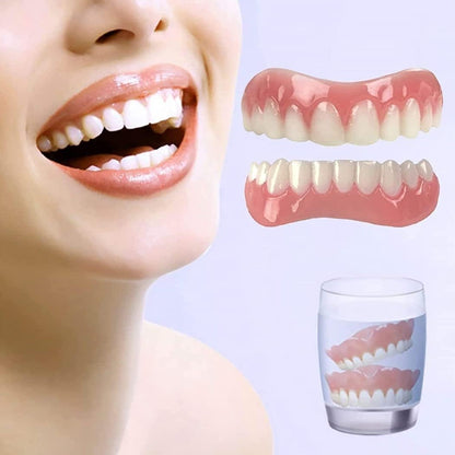 Removable Cosmetic Denture Teeth Set for Smile Enhancement