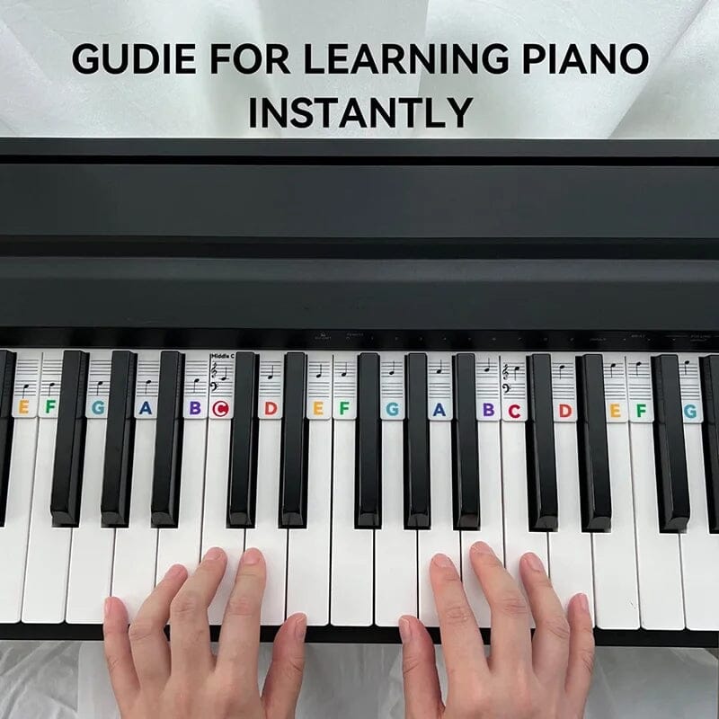 Removable Piano Keyboard Note Labels for 88 Key Keyboards