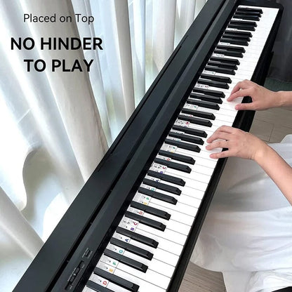 Removable Piano Keyboard Note Labels for 88 Key Keyboards