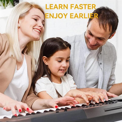 Removable Piano Keyboard Note Labels for 88 Key Keyboards