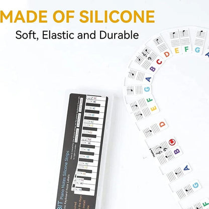 Removable Piano Keyboard Note Labels for 88 Key Keyboards