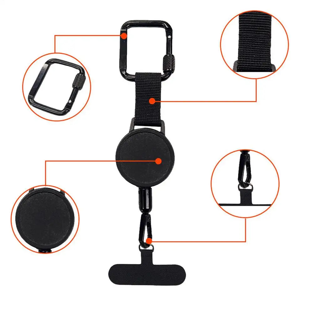 Retractable Anti Theft Phone Holder Clip