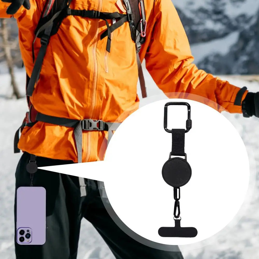 Retractable Anti Theft Phone Holder Clip