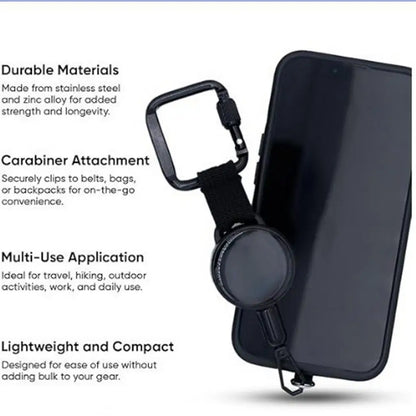 Retractable Anti Theft Phone Holder Clip