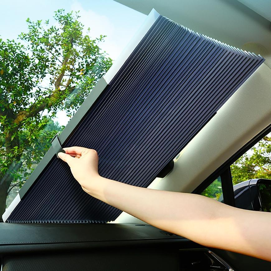 Retractable Car Windshield Sun Shade Screen