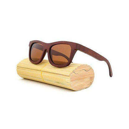 Retro Bamboo Wood Polarized Sunglasses
