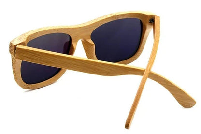 Retro Bamboo Wood Polarized Sunglasses