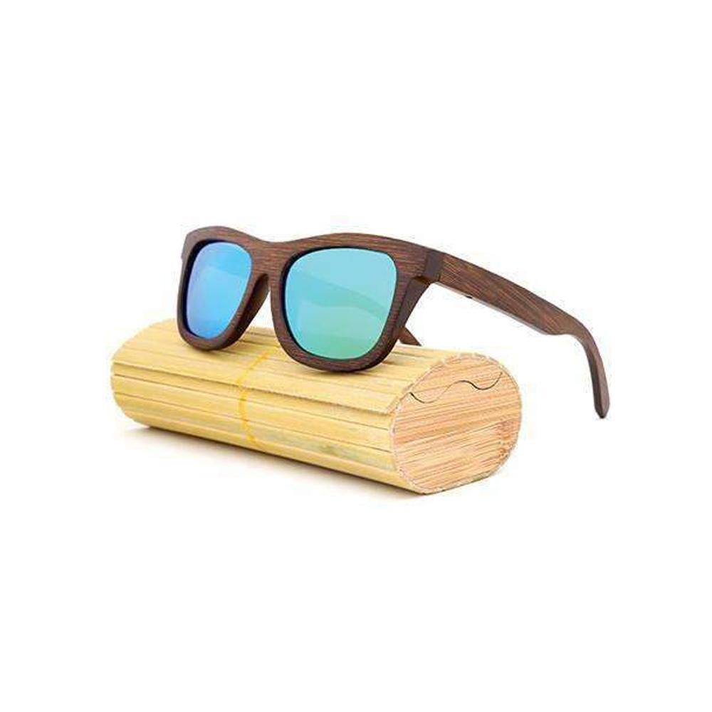 Retro Bamboo Wood Polarized Sunglasses