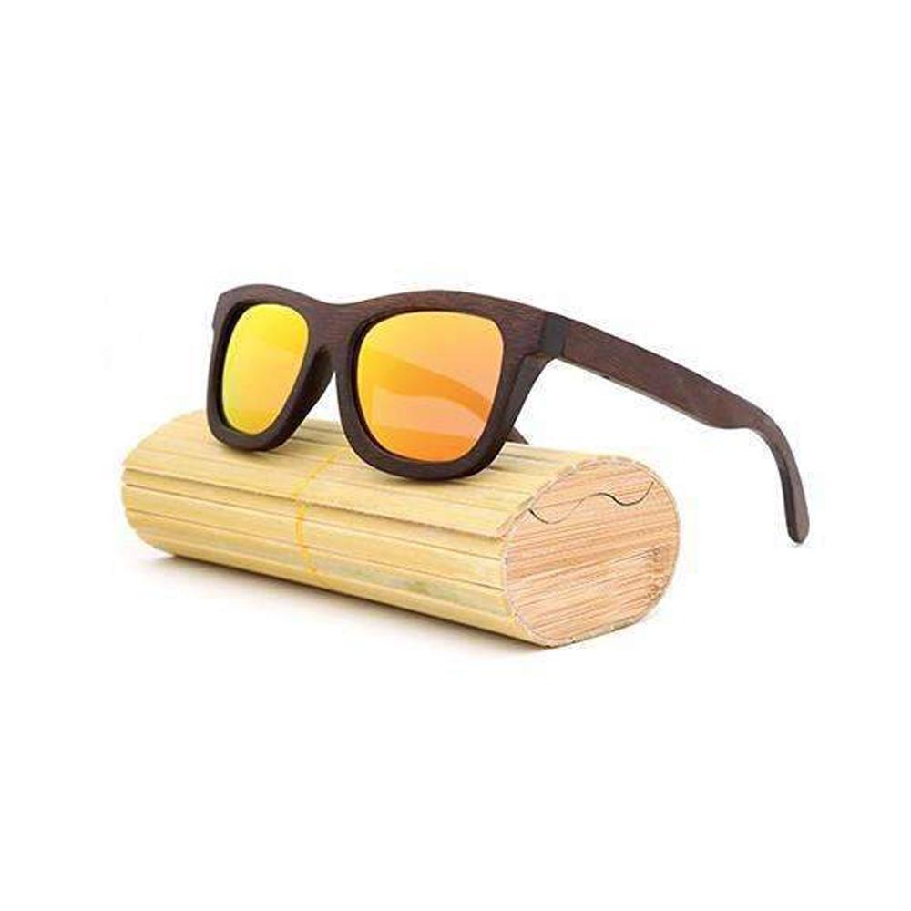 Retro Bamboo Wood Polarized Sunglasses