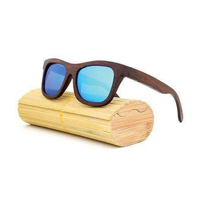 Retro Bamboo Wood Polarized Sunglasses