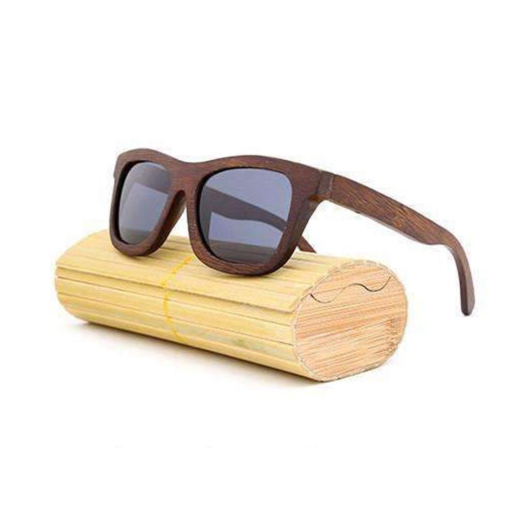 Retro Bamboo Wood Polarized Sunglasses