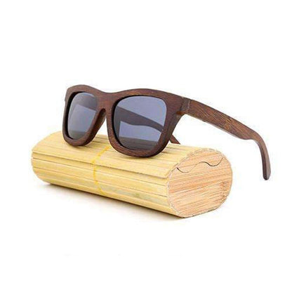 Retro Bamboo Wood Polarized Sunglasses