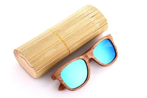 Retro Bamboo Wood Polarized Sunglasses