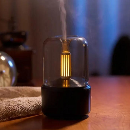 Retro USB Aroma Diffuser with Night Light Humidifier
