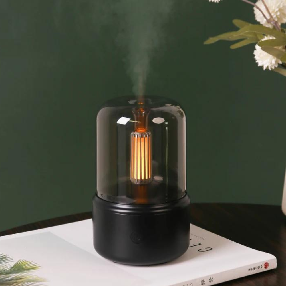 Retro USB Aroma Diffuser with Night Light Humidifier