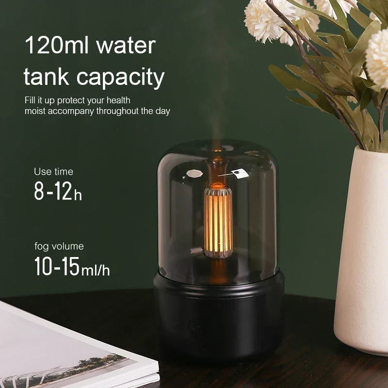 Retro USB Aroma Diffuser with Night Light Humidifier