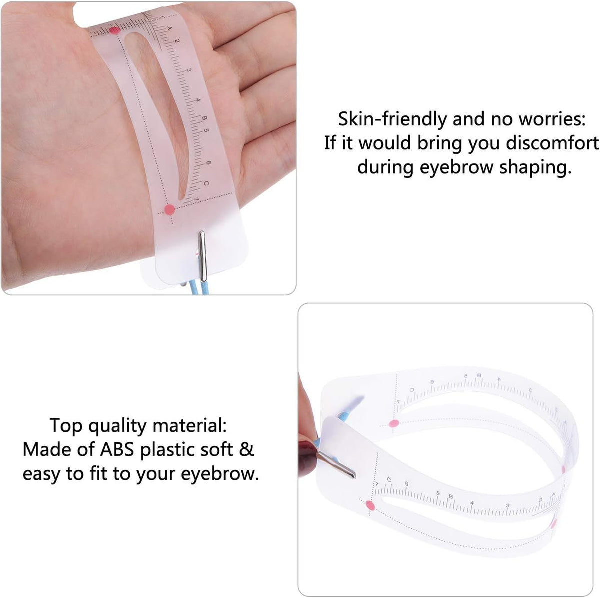 Reusable Eyebrow Stencil Kit with Elastic Strap