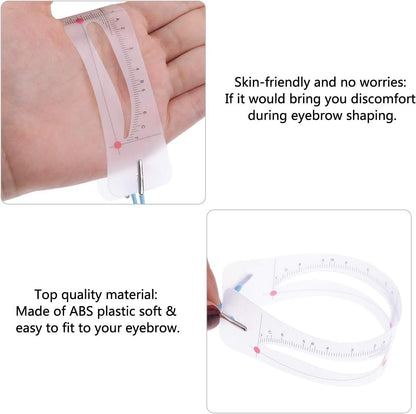 Reusable Eyebrow Stencil Kit with Elastic Strap
