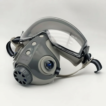 Reusable Half Face Respirator Mask with Safety Goggles