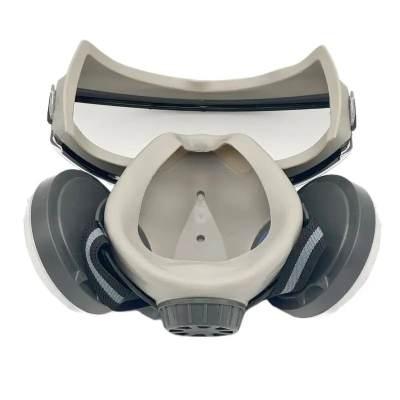 Reusable Half Face Respirator Mask with Safety Goggles