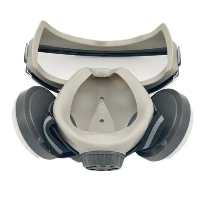 Reusable Half Face Respirator Mask with Safety Goggles
