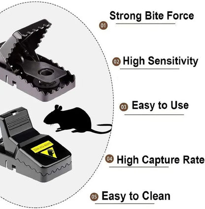 Reusable Heavy Duty Mouse Traps Set for Indoor and Outdoor Use