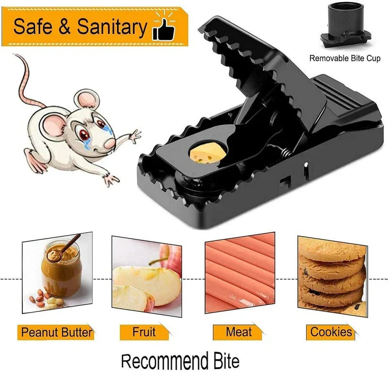 Reusable Heavy Duty Mouse Traps Set for Indoor and Outdoor Use