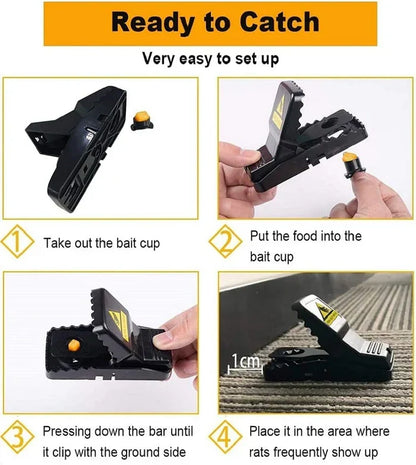 Reusable Heavy Duty Mouse Traps Set for Indoor and Outdoor Use