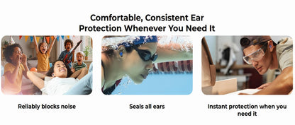 Reusable Inflatable Silicone Earplugs for Sleep Swimming Noise Reduction