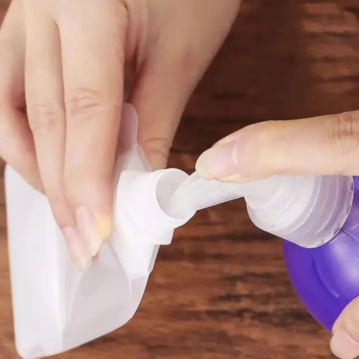 Reusable Leakproof Travel Pouches Set of 10 for Toiletries