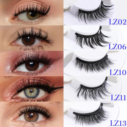 Reusable Magnetic False Eyelashes with Applicator Tweezers