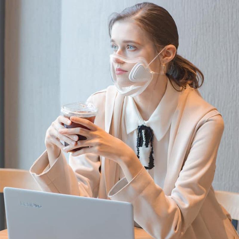Reusable Transparent Face Shield with Adjustable Headband