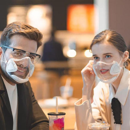 Reusable Transparent Face Shield with Adjustable Headband
