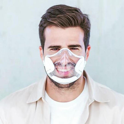 Reusable Transparent Face Shield with Adjustable Headband