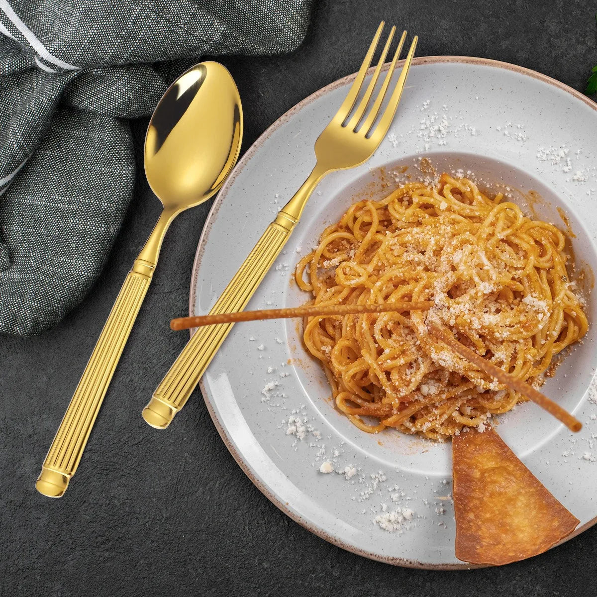 Roman Column Stainless Steel Flatware Set