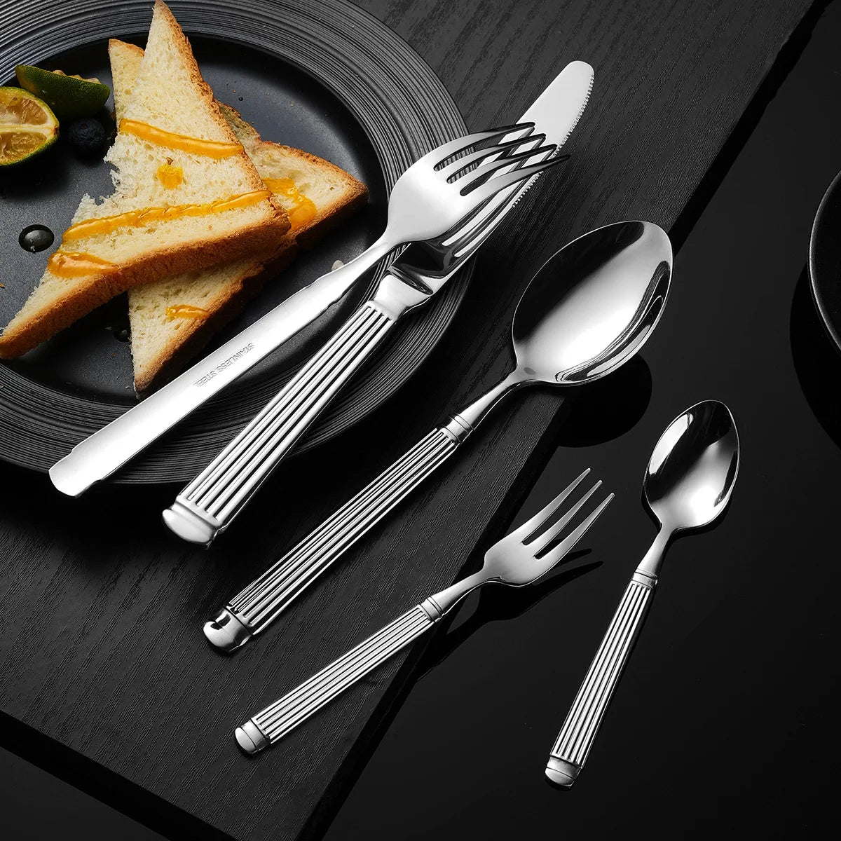 Roman Column Stainless Steel Flatware Set