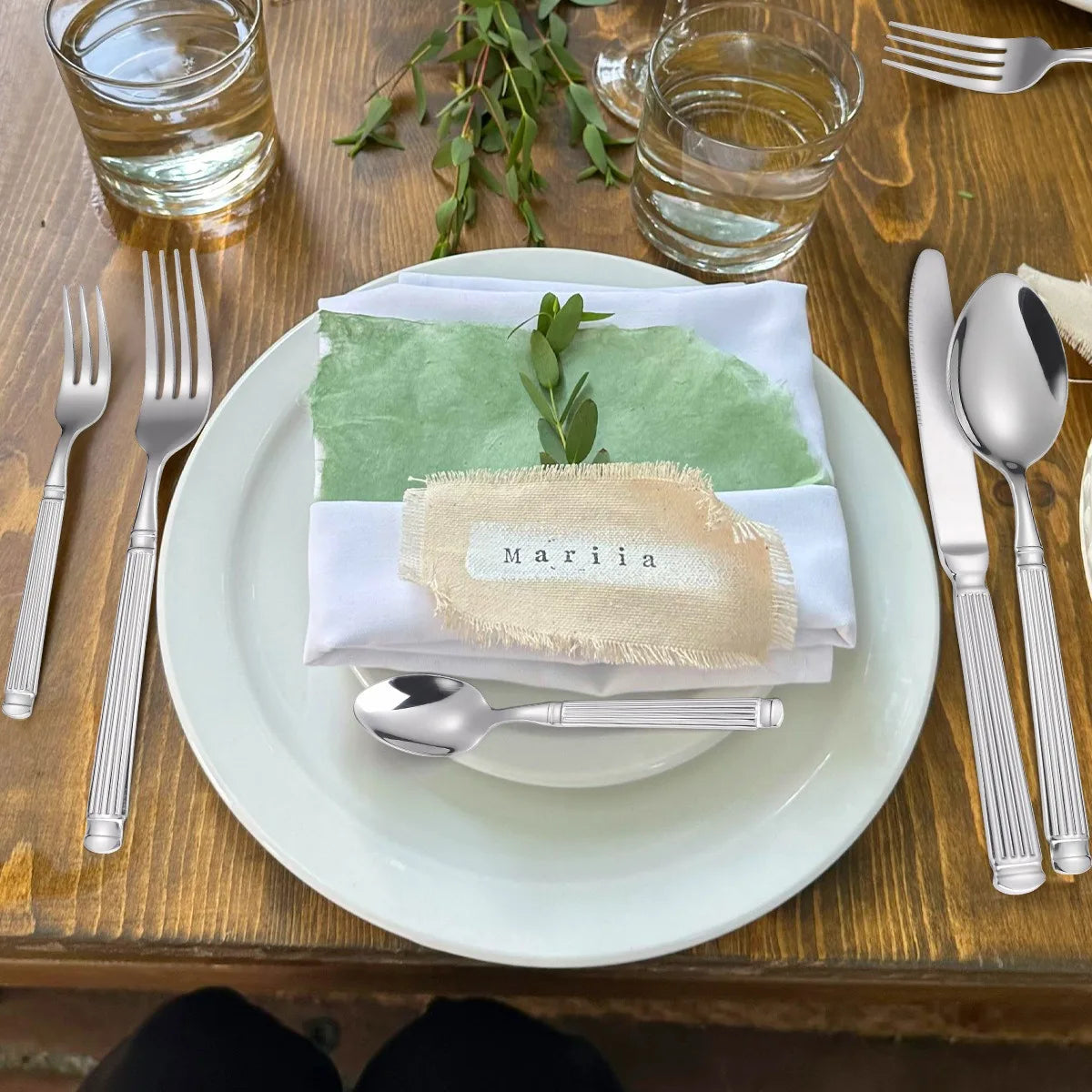 Roman Column Stainless Steel Flatware Set