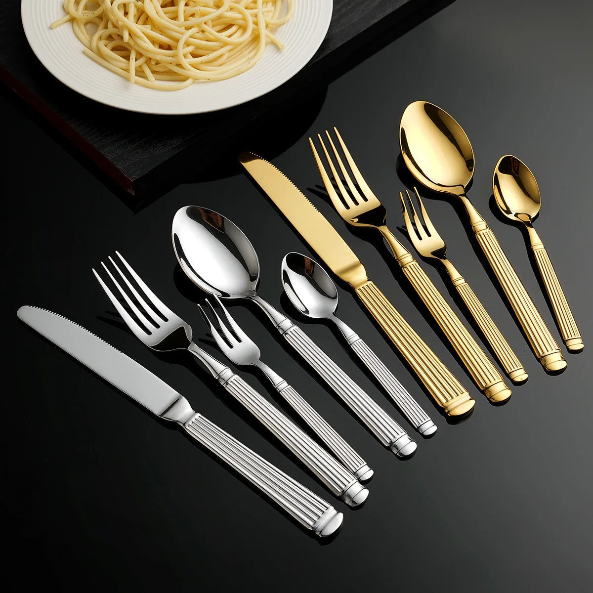 Roman Column Stainless Steel Flatware Set