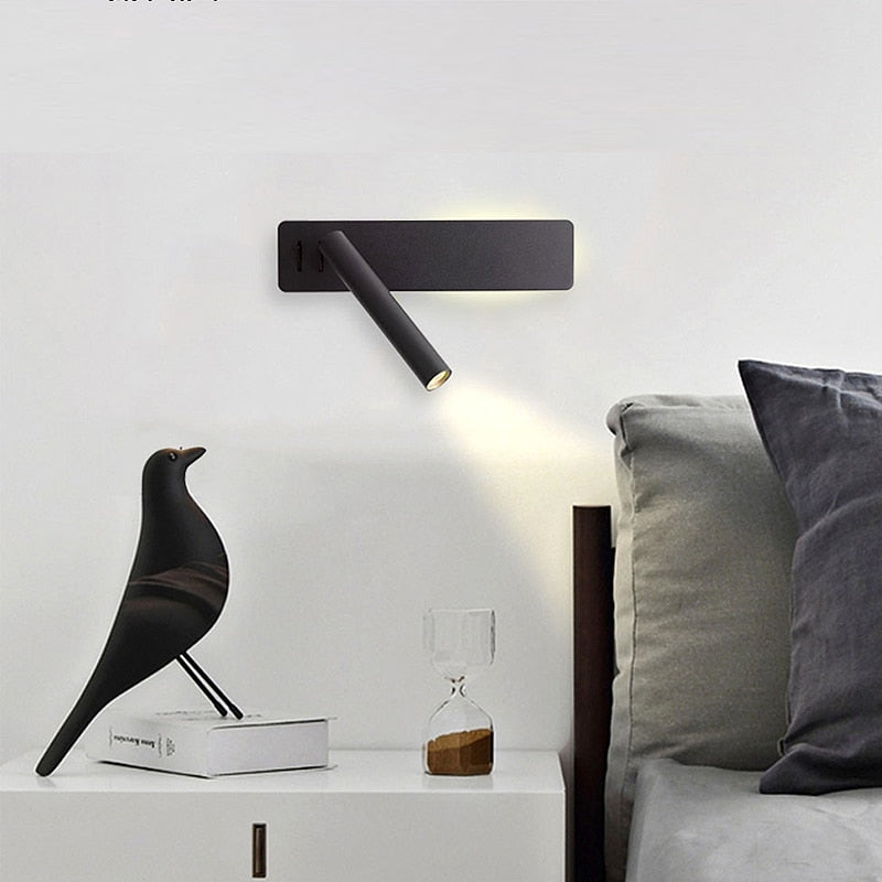 Rotatable LED Reading Wall Light Adjustable Bedside Lamp