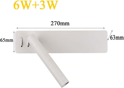 Rotatable LED Reading Wall Light Adjustable Bedside Lamp