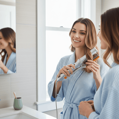 Rotating Hot Air Hair Brush Styler for Volume and Smooth Blowout Finish