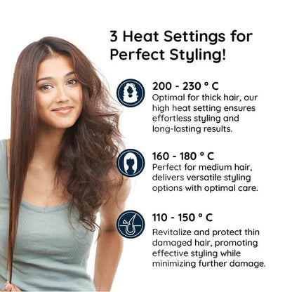 Rotating Hot Air Hair Brush Styler for Volume and Smooth Blowout Finish